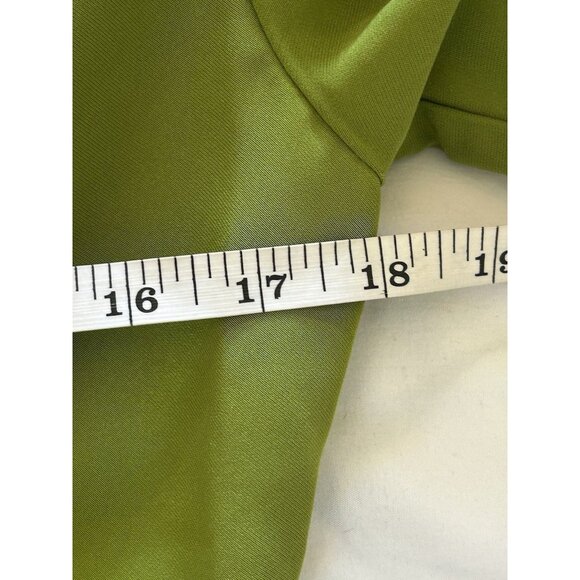 Mac Duggal Ieena Green Cut Out Rhinestone Puff Sleeve Formal Gown Size 8 NWT - Picture 7 of 10